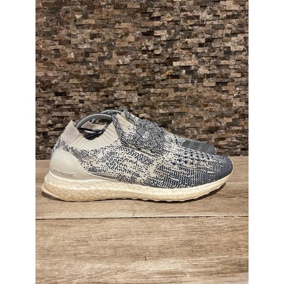Adidas Ultra Boost Uncaged Non Dyed White Black Oreo Men Sz 9 BA9616 Primeknit - Picture 1 of 7